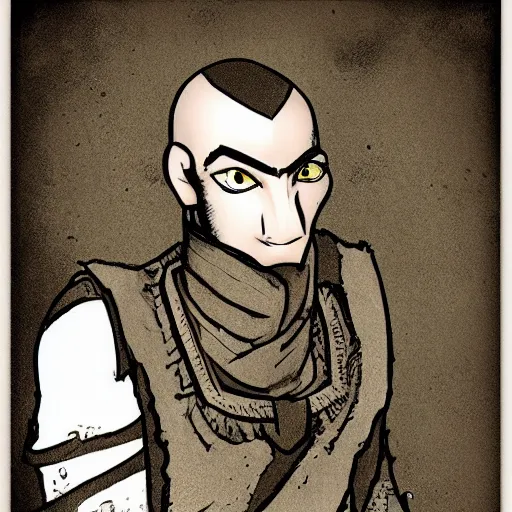 Prompt: anthropomorphic fighter monk crow, dungeons and dragons, portrait