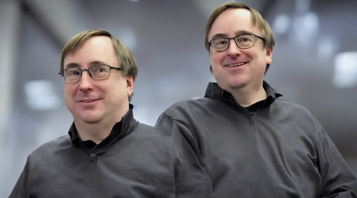 Image similar to vinil scale figure of Linus Torvalds, photo product