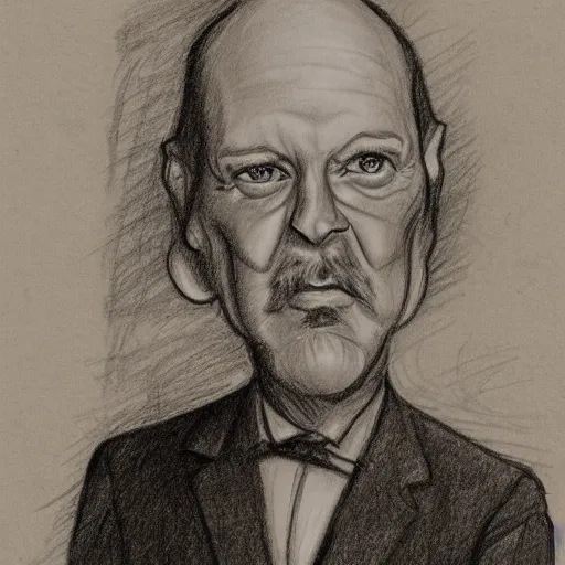 Prompt: pencil sketch by Loomis, caricature