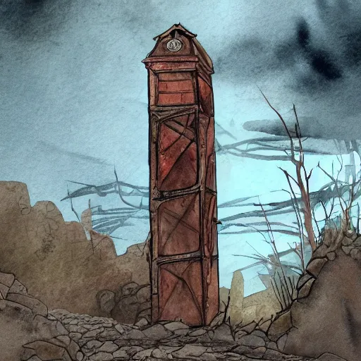 Prompt: an abandoned old rusty clocktower in a dark enormous cave, Low level, digital artdynamic lighting, cinematic, establishing shot, extremely high detail, photo realistic, cinematic lighting, watercolor, intricate line drawings, 8k resolution,