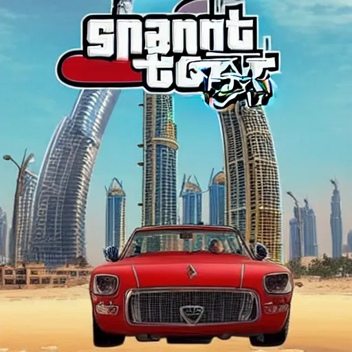 Image similar to gta : dubai, by disney