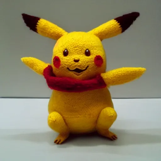 Image similar to a yarn Pikachu