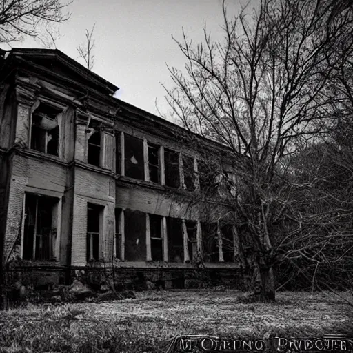 Image similar to something lurking in the dark shadows of an abandoned asylum