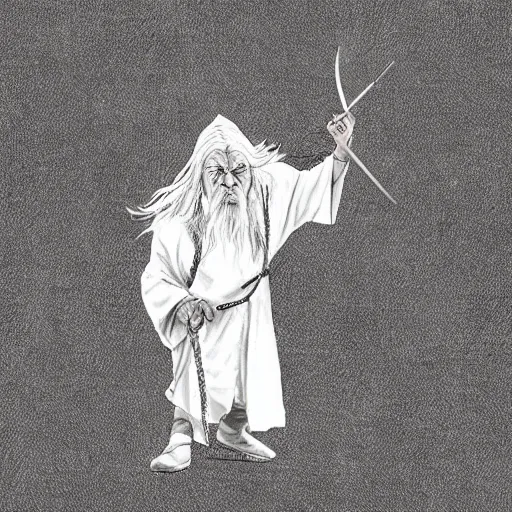 Prompt: Gandalf breakdancing