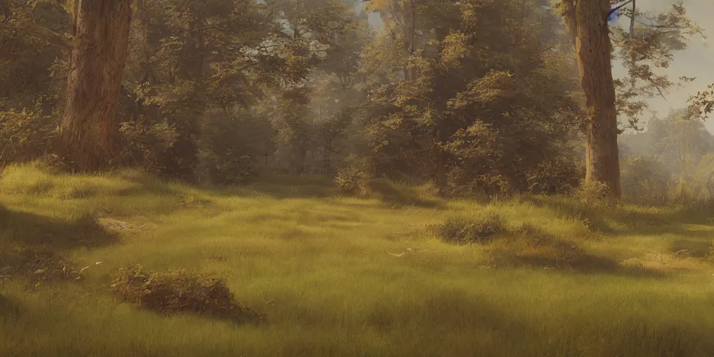 Image similar to landscape painting at noon by james jean, rendering, redshift, octane