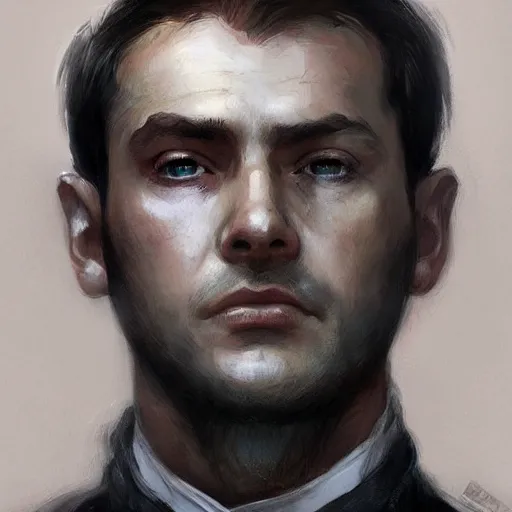 Image similar to historical portrait of jose de san martin, colourised, face portrait, epic, tragic, hd shot, digital portrait, beautiful, artstation, comic style, by artgerm, guy denning, jakub rozalski, magali villeneuve and charlie bowater