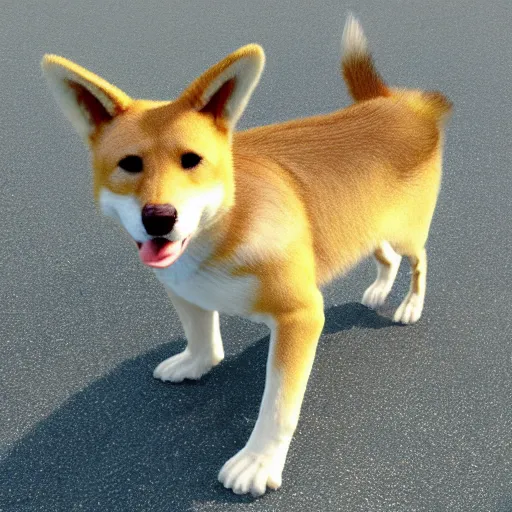 Prompt: realistic photo of dingo took my baby