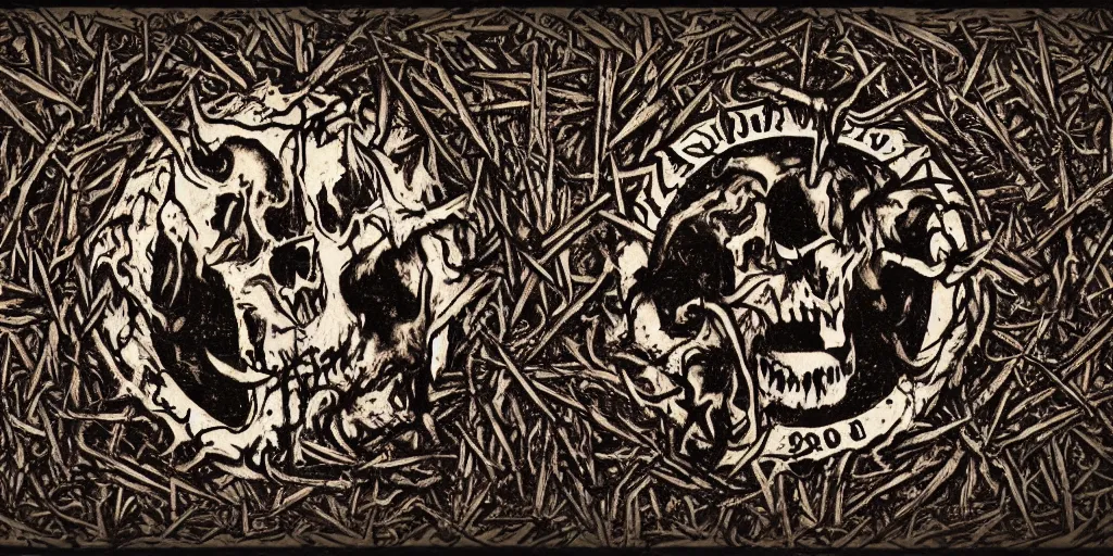 Image similar to 90s old school death metal band logo