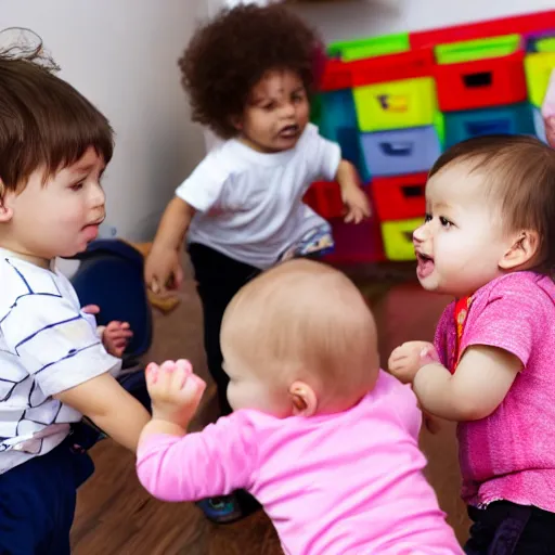 Image similar to mosh pit of infants at day care