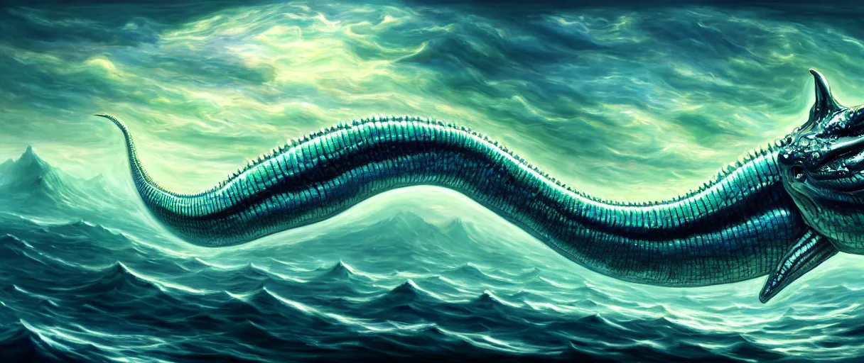 Image similar to hyperrealistic very intricate pearlescent leviathan swallowing the earth digital painting concept art salvador dali james white cinematic soft glow lighting high angle hd 8k sharp shallow depth of field