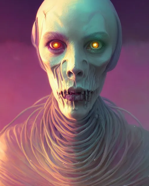 Prompt: highly detailed surreal vfx portrait of a oceanpunk grim reaper, stephen bliss, unreal engine, greg rutkowski, loish, rhads, beeple, makoto shinkai and lois van baarle, ilya kuvshinov, rossdraws, tom bagshaw, alphonse mucha, global illumination, detailed and intricate environment