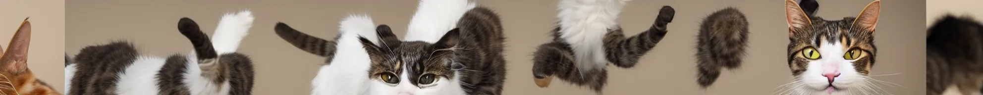 Image similar to consistent frames from a video of a cat running