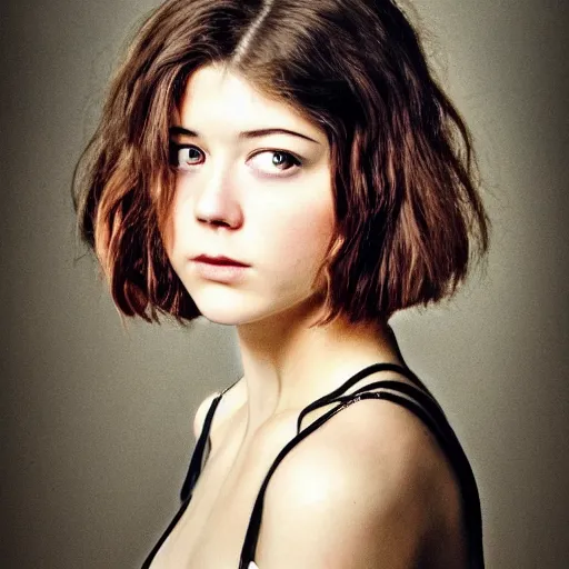 Prompt: a masterpiece portrait photo of a beautiful young woman who looks like a succubus mary elizabeth winstead, symmetrical face