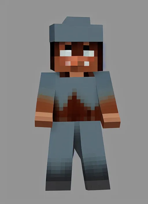 Image similar to an evil wizard named lalu, in minecraft, realistic