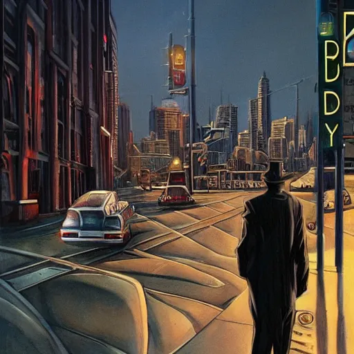 Image similar to dark city bus stop, by alex ross, comic cover,very detailed,ArtStation