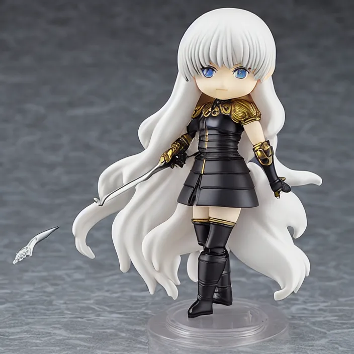 Prompt: Griffith from Berserk, An anime Nendoroid of Griffith from Berserk, figurine, detailed product photo