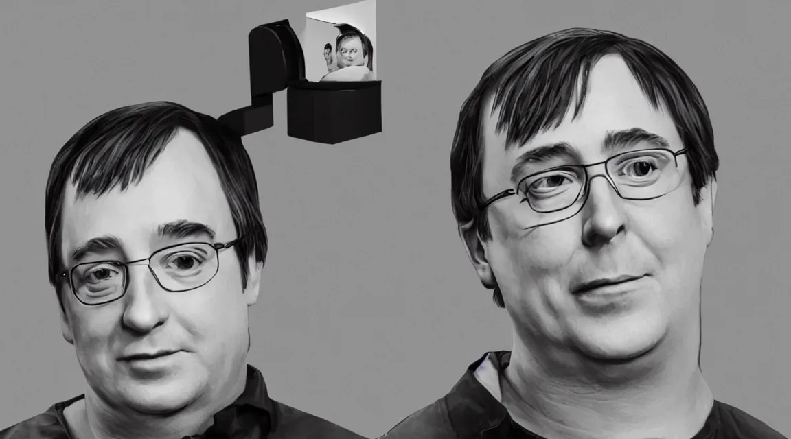 Image similar to one vinil scale figure of Linus Torvalds, photo product