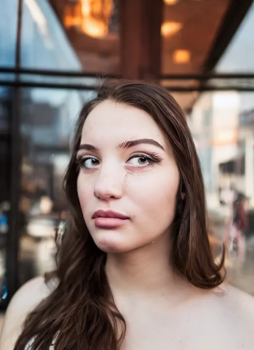 Image similar to a full portrait photo of real - life starbucks siren, f / 2 2, 3 5 mm, 2 7 0 0 k, lighting, perfect faces, award winning photography.