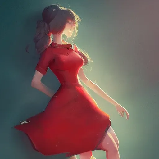 Prompt: conceptual artwork of a full body of a beautiful and cute shortstack anthropomorphic female cat, in a red dress, by greg rutkowski, rossdraws, jay naylor, matte painting, high contrast, furry art, artstation, deviantart, pixiv trending