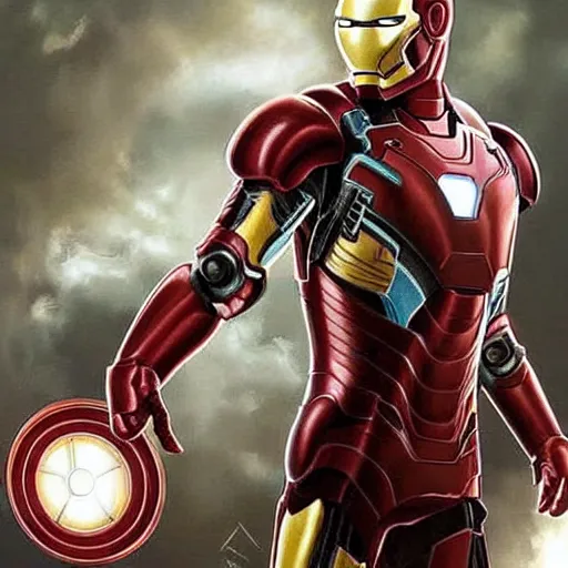 Image similar to cat in iron man armour