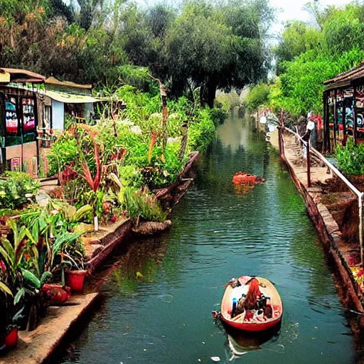 Prompt: “ xochimilco, full of axolotls, beautiful, landscape ” - n 6