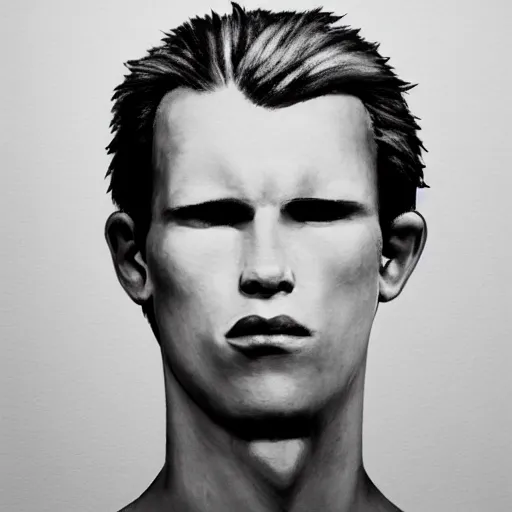 Image similar to giga chad, portrait,