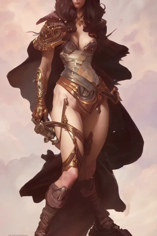 Image similar to a cute fantasy woman character, accurate anatomy, only two hands, highly detailed, digital painting, artstation, concept art, smooth, sharp focus, illustration, Unreal Engine 5, 8K, art by ross tran and greg rutkowski and alphonse Mucha