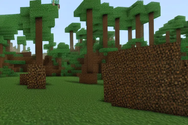 Prompt: minecraft herobrine in real life, photo, forest