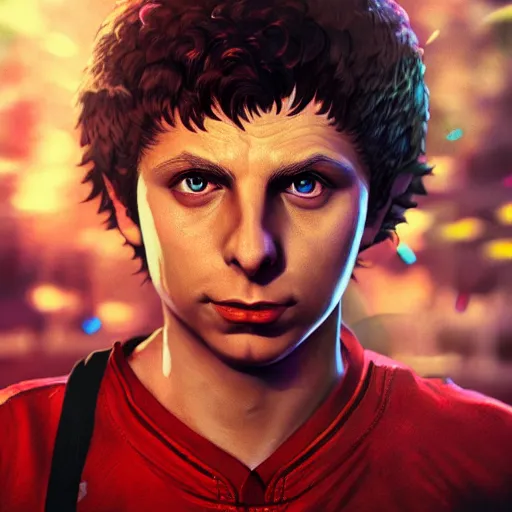 Prompt: michael cera as ken masters street fighter, portrait, ultra realistic, concept art, intricate details, highly detailed, photorealistic, octane render, 8 k, unreal engine, art by frank frazetta, simon bisley, brom