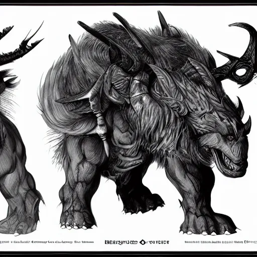 Image similar to behemoth, character design