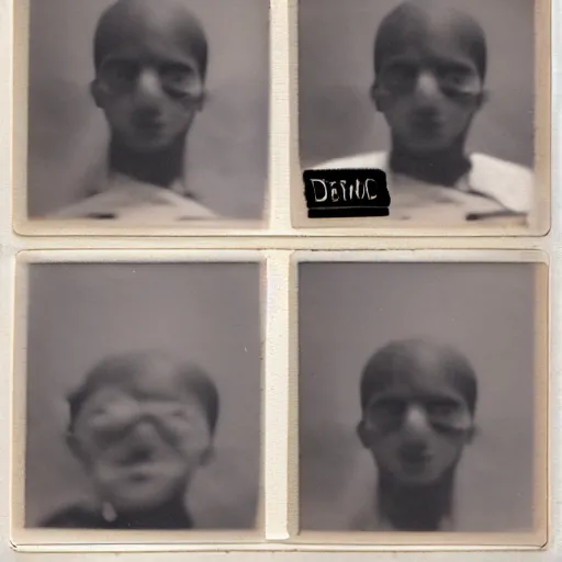 Image similar to poloroid photo of demon