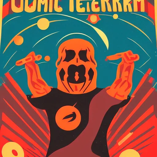 Image similar to cosmic terror by tom whalen