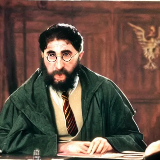 Prompt: still of harry potter as fidel castro (1958)