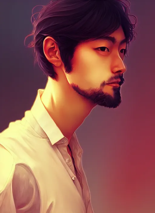 Image similar to handsome satoru gojo, half body shot, path traced, highly detailed, high quality, digital painting, alena aenami, lilia alvarado, shinji aramaki, karol bak, alphonse mucha, tom bagshaw