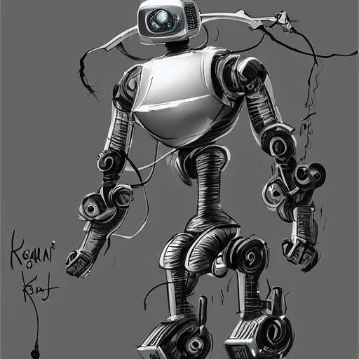 Prompt: robot in jan buragay style artstation, pinterest, perfect dynamic position