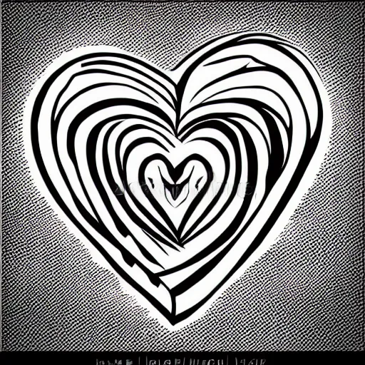Image similar to dark magical heart logo, 4 k, vector illustration, hd