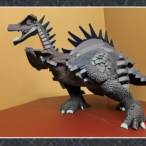 Prompt: Legoreaver dino