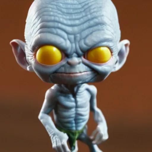 Prompt: gollum funko pop