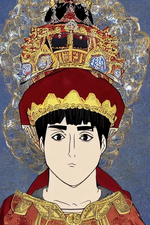 Image similar to emperor justinian anime