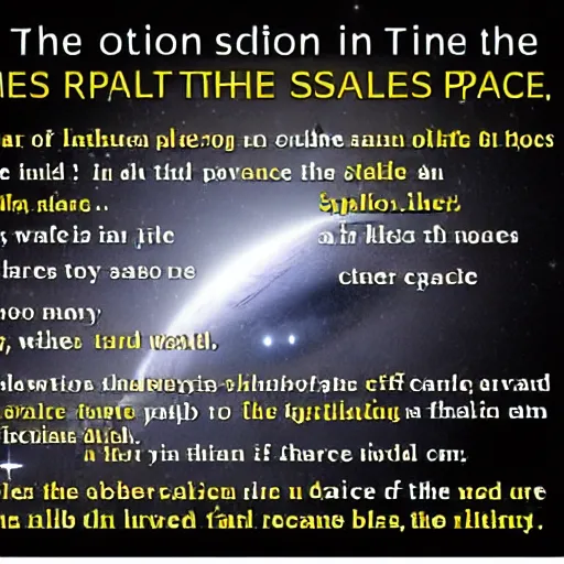 Image similar to the solution of the riddle of life in space and time lies outside space and time.