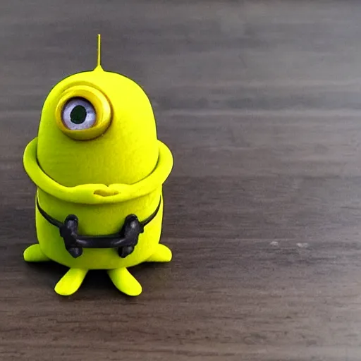 Image similar to 3d print of a cute alien minion