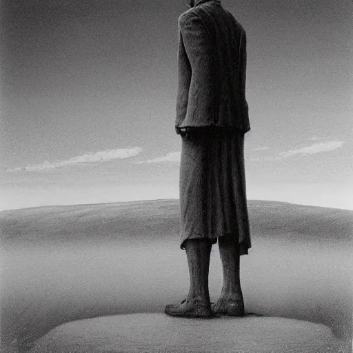 Image similar to walter white as a zdzisław beksinski