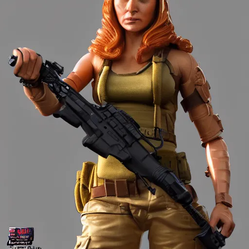 Prompt: lady jane from hasbro g. i joe 8 k hyperdetailed photorealism