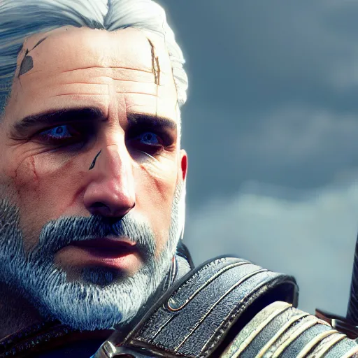 Prompt: Steve Carell in The Witcher 3, gameplay, 8k, HD