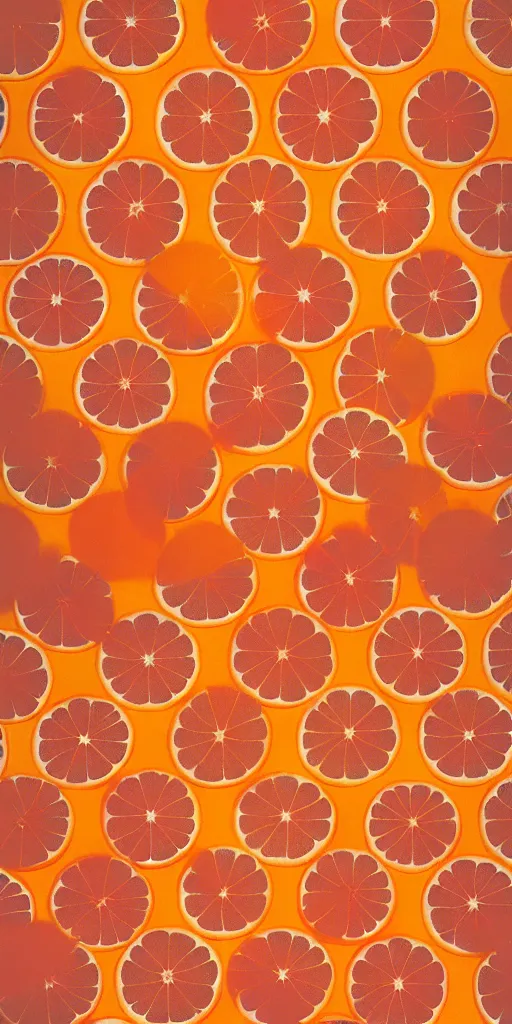 Image similar to a seamless repeating pattern of campari and oranges, colourful, symmetrical, repeating 3 5 mm photography, in the style of toiletpaper magazine, surreal, high detail, photograph by slim aarons, wes anderson,