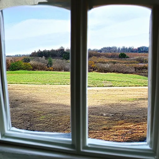 Image similar to a window view of the outside of the window from the perspective of the window viewing a window