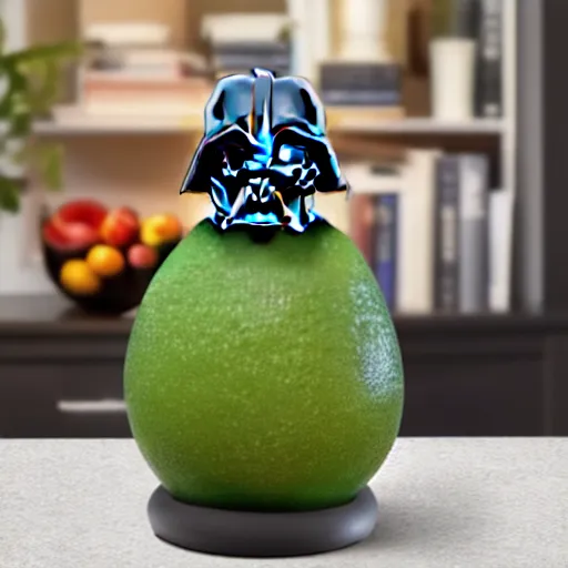 Prompt: darth vader as an avocado chair