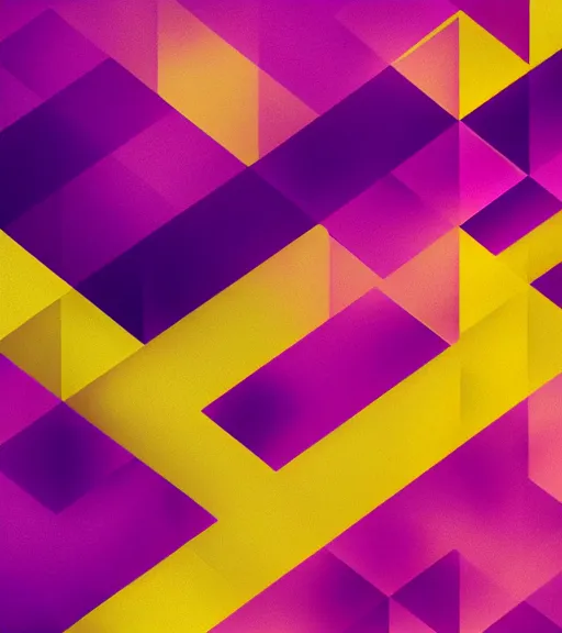 Prompt: purple to yellow gradient in geometric pattern wallpaper abstract octane render