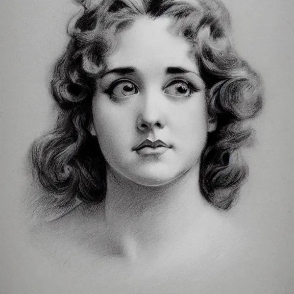 Image similar to a highly detailed portrait in the style of charles dana gibson and in the style of boris vallejo.