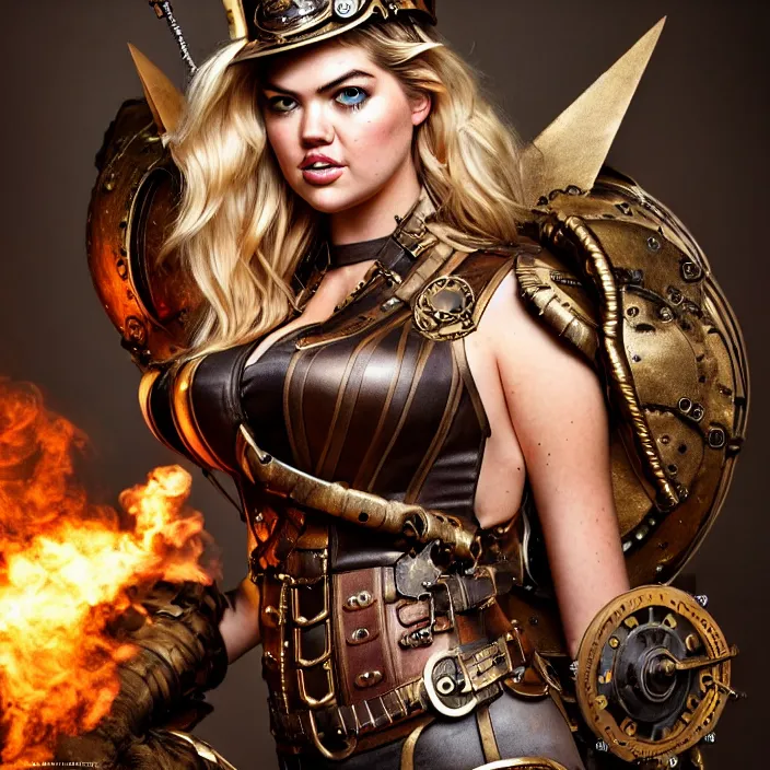 Image similar to full length photo of kate upton as a steampunk valkyrie, highly detailed, 4 k, hdr, smooth, sharp focus, high resolution, award - winning photo